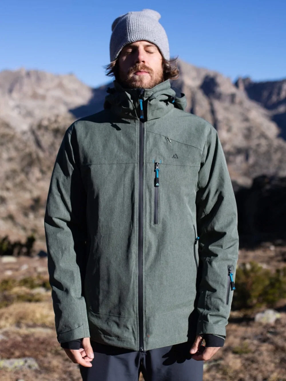 Apricoat Adventure 2.0 Jacket Olive Green Grey Outdoor Snow Ski Winter Sports